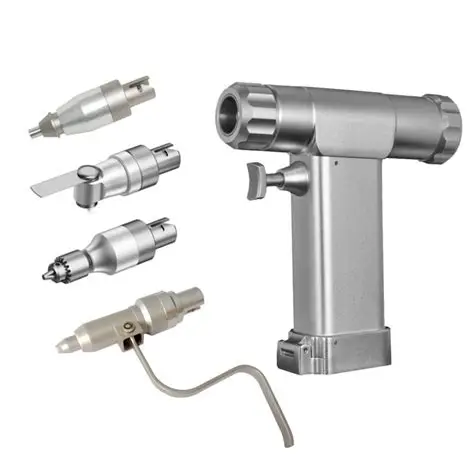 Electric saw and drill - Complete set including adaptors (Drill, Saw, AO quick coupling, K-wire ) and sterilization case