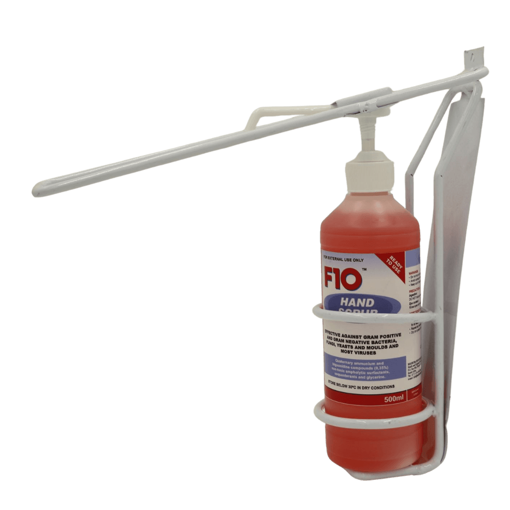Elbow dispenser for F10 Hand Scrub
