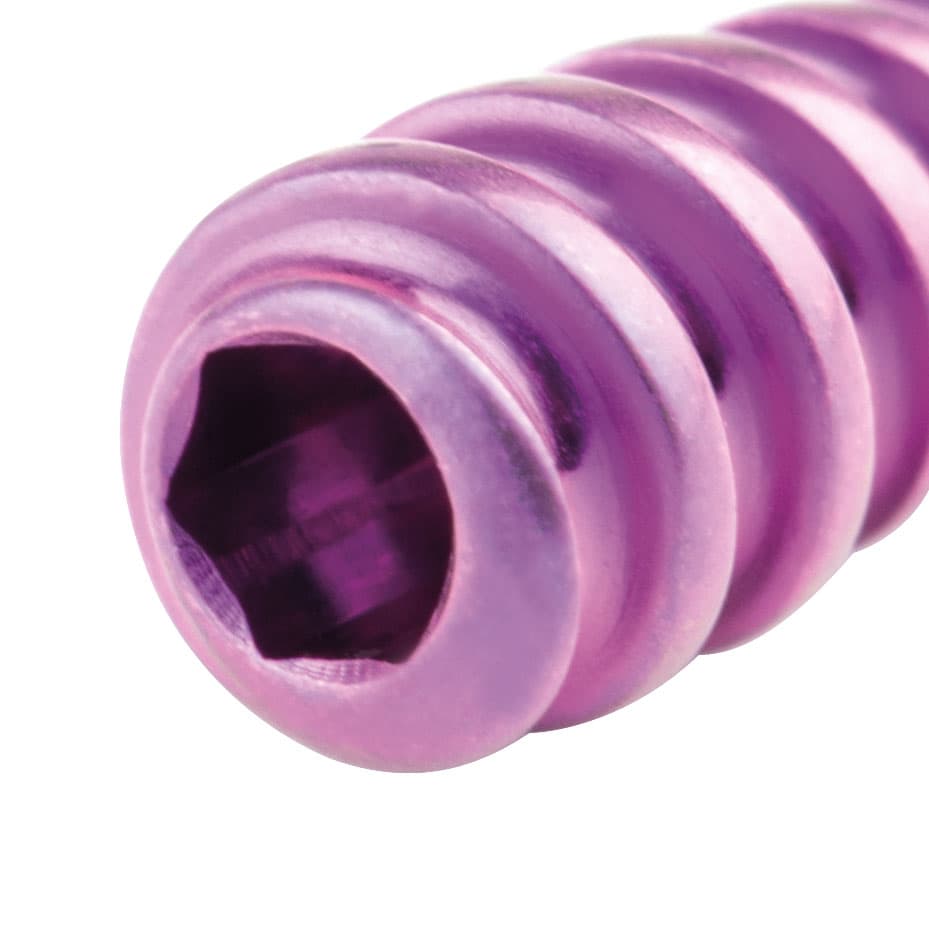 Zlig Interference Screw cannulated 1.1/4.0/10mm, HEX 2.0, Magenta