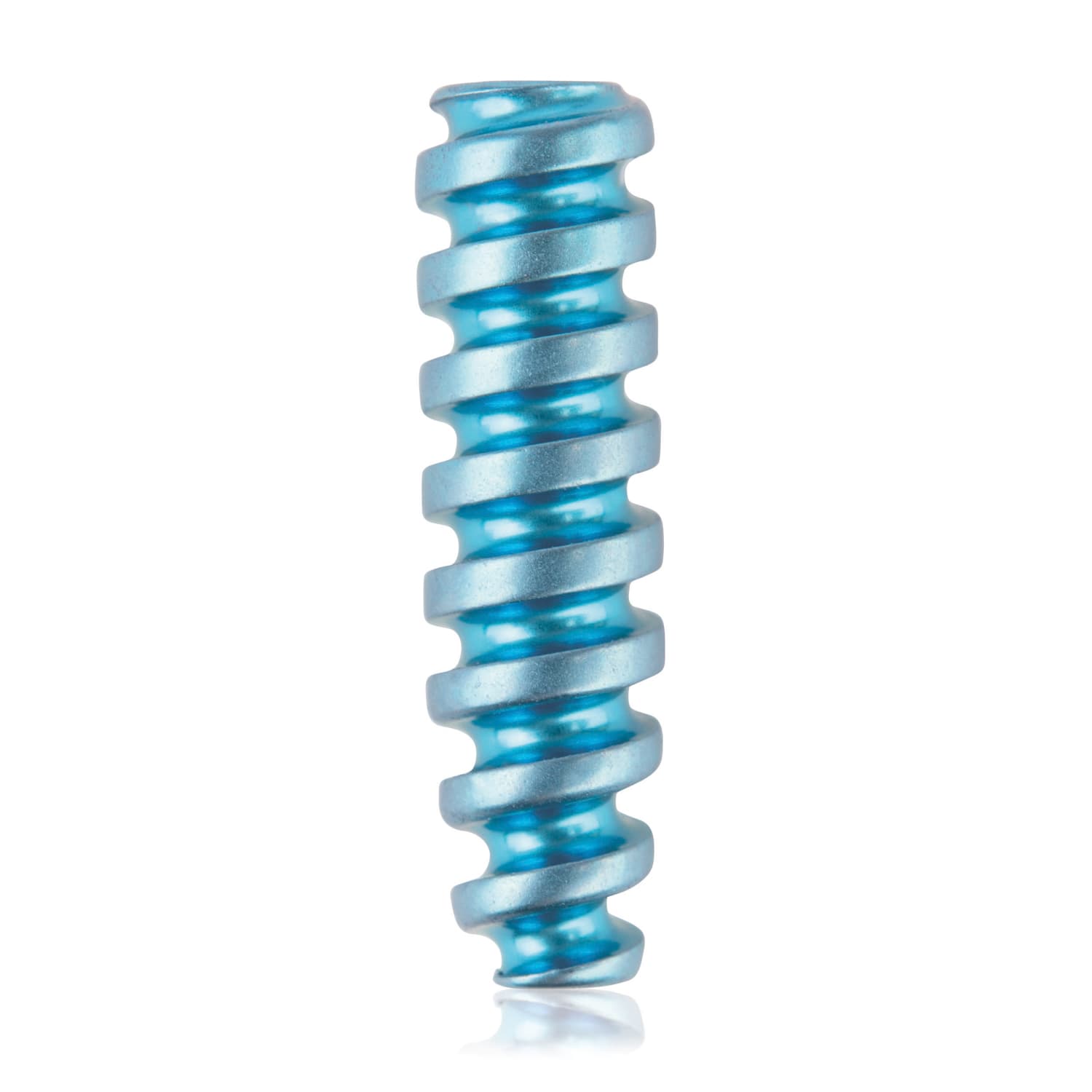 Titanium Interference screw cannulated, 1.1/3.5/16mm, HEX 2.0, Light Blue