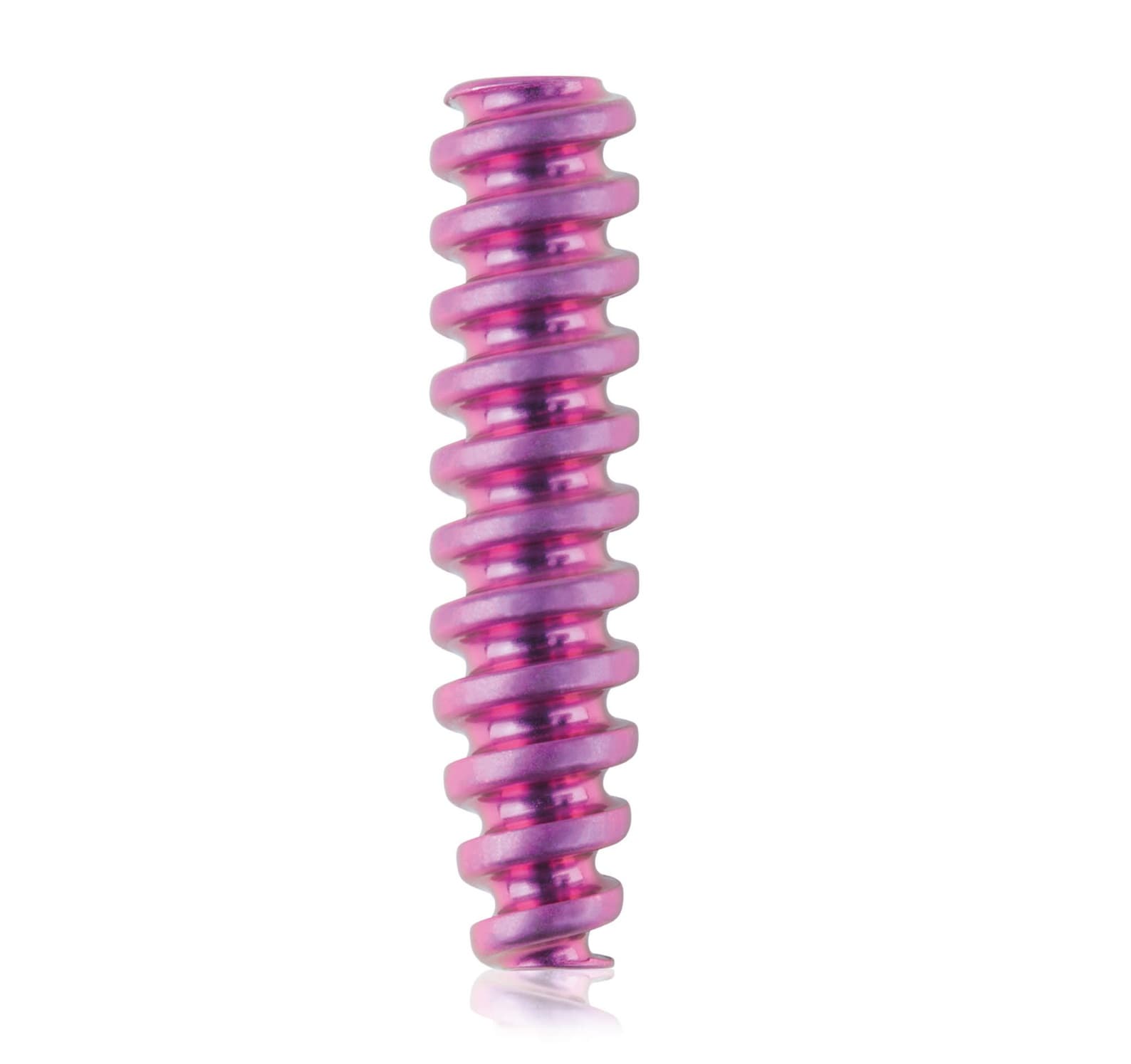 Titanium Interference screw cannulated, 1.1/4.0/24mm, HEX 2.0, Magenta